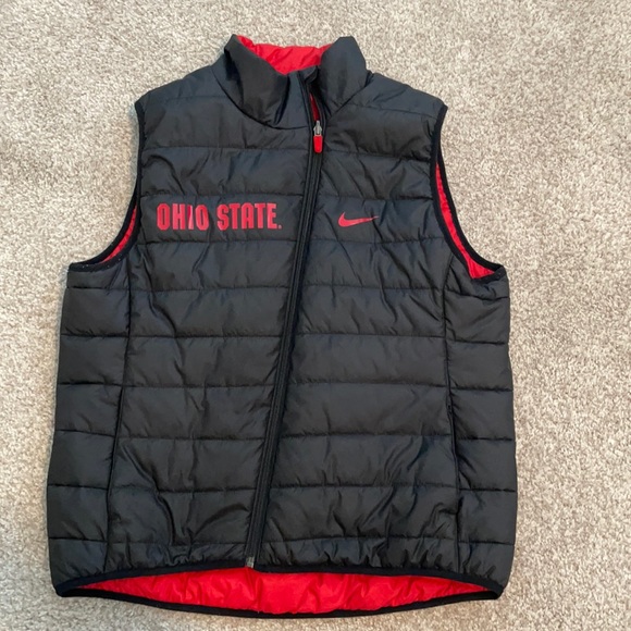 Nike Ohio state reversible zip up vest